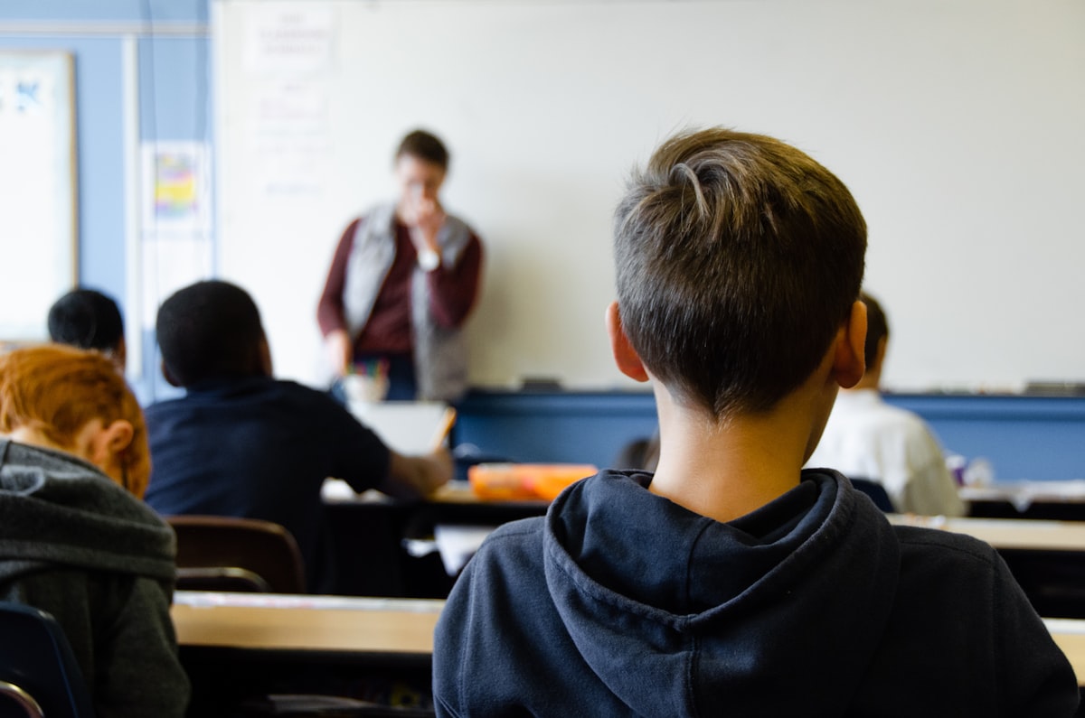 Students in class